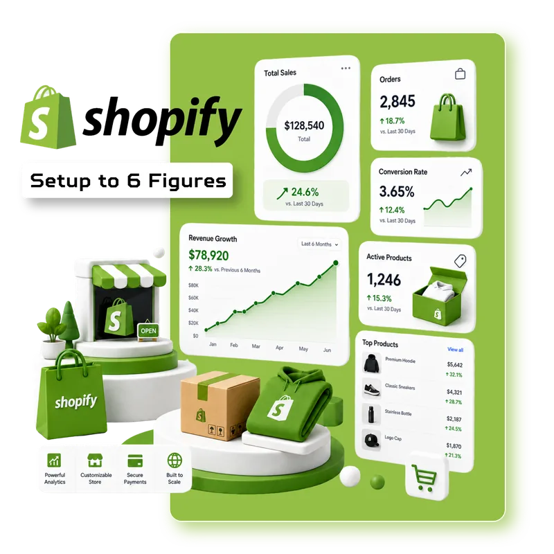 SolveMerce Shopify services card